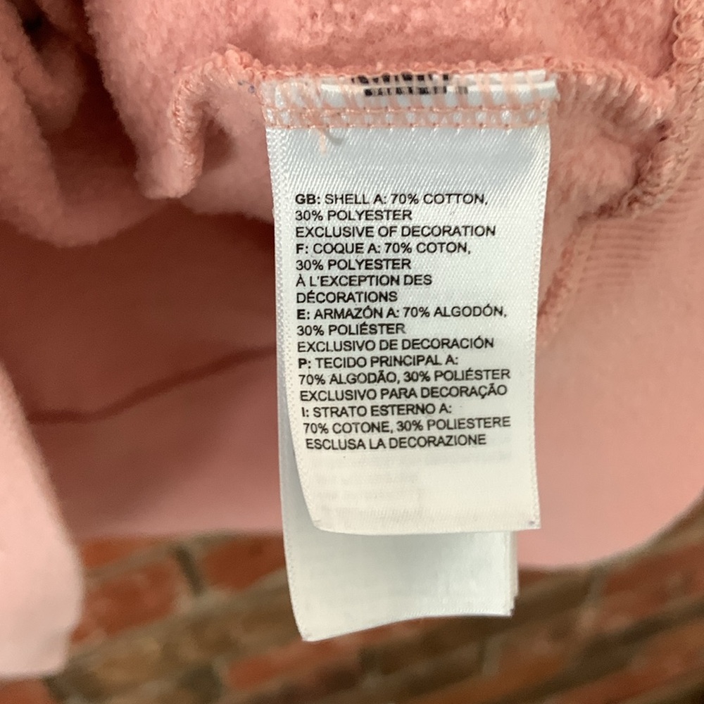 The North Face Light Pink Logo Hoodie Pullover - Picture 6 of 8
